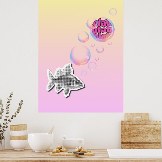 Sassy Fish Poster (Keuken)