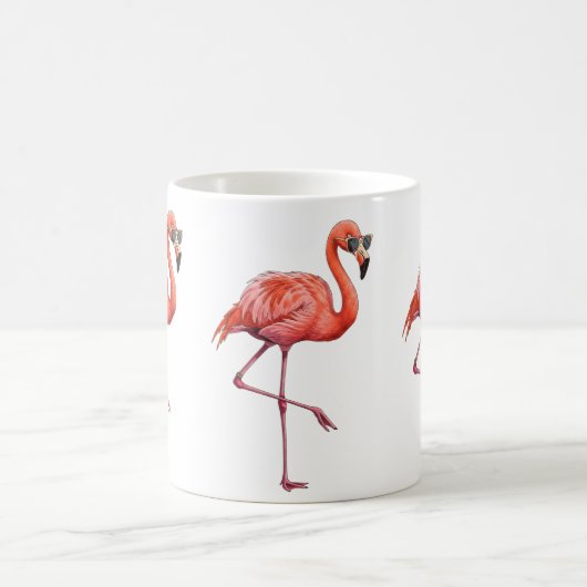 Sassy Flamingo Retro Vintage Koffiemok (Center)