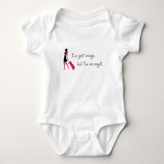 Sassy Flight Attendant Dames Baseball T-shirt (Voorkant)