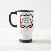 Sassy Floral Lijst Mok, rood Reisbeker (Links)