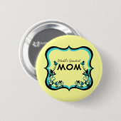 Sassy Floral World's grootste Button van mama (Voorkant /achterkant)