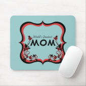 Sassy Floral World's grootste mama Mousepad Muismat (Met muis)