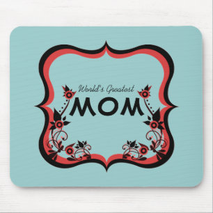 Sassy Floral World's grootste mama Mousepad Muismat