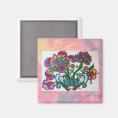 Sassy Flower Magnet (Voorkant / Achterkant)