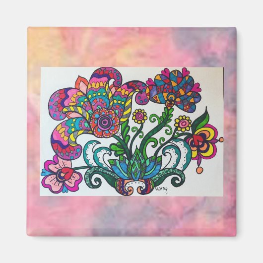 Sassy Flower Magnet (Voorkant)