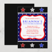 Sassy Fourth of Juli nodigt uit Kaart (Voorkant / Achterkant)