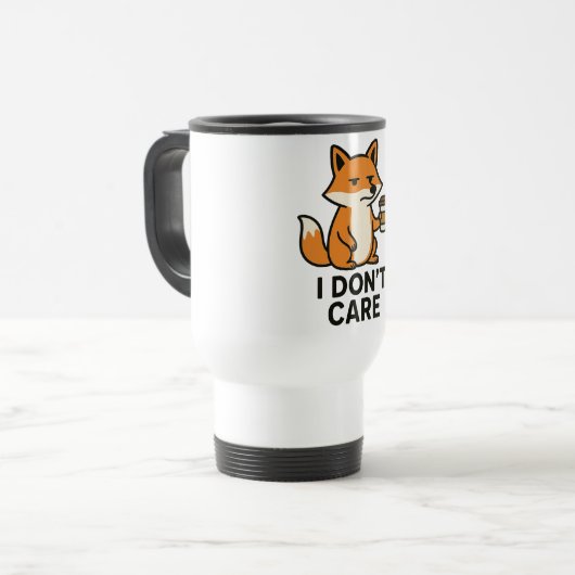 Sassy Fox with a Mug Reisbeker (Voorkant links)