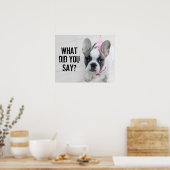 Sassy French Bulldog Poster (Keuken)