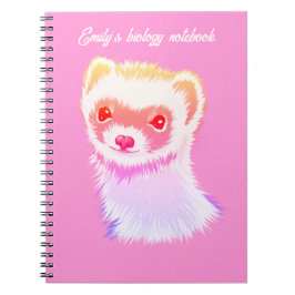 Sassy fret in regenboog kleuren biologie notitieboek