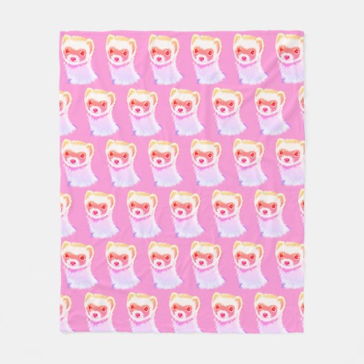 Sassy fret in regenboog kleuren meisje fleece deken (Voorkant)