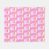 Sassy fret in regenboog kleuren meisje fleece deken (Voorkant (Horizontaal))