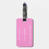 Sassy fret in regenboogkleuren bagagelabel (Achterkant verticaal)