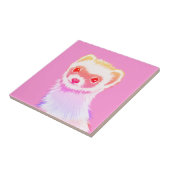 Sassy fret in regenboogkleuren tegeltje (Zijkant)