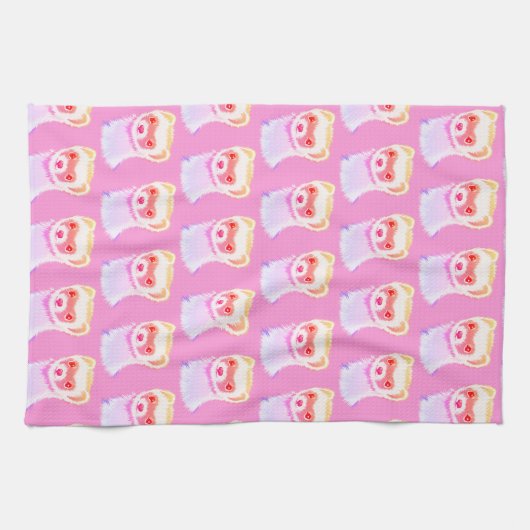 Sassy fret in regenboogkleuren theedoek (Horizontaal)