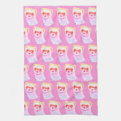 Sassy fret in regenboogkleuren theedoek (Verticaal)