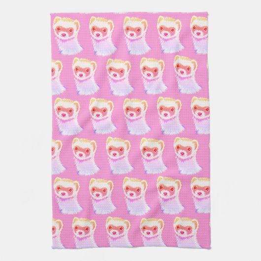 Sassy fret in regenboogkleuren theedoek (Verticaal)