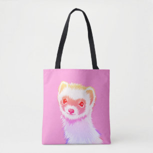 Sassy fret in regenboogkleuren tote bag