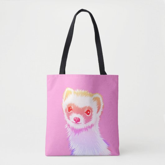 Sassy fret in regenboogkleuren tote bag (Voorkant)