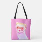 Sassy fret in regenboogkleuren tote bag (Achterkant)