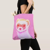 Sassy fret in regenboogkleuren tote bag (Dichtbij)