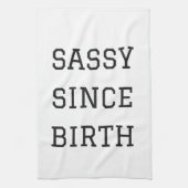 Sassy from Birth Humor Illustration Design Theedoek (Verticaal)