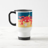 Sassy Fun Gewoon een Cartoon met een bruine krab Reisbeker (Links)