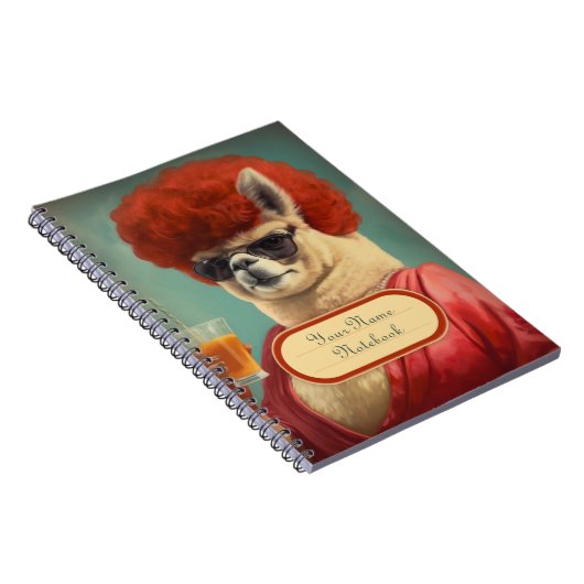 Sassy  Funny Llama Spiral Notitieboek (Rechterzijde)