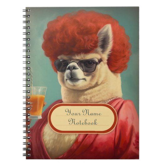 Sassy  Funny Llama Spiral Notitieboek (Voorkant)
