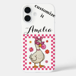 Sassy & Gekke gans iPhone 16 Hoesje