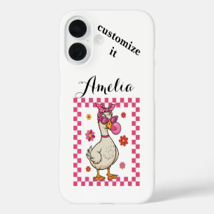 Sassy & Gekke gans iPhone 16 Hoesje