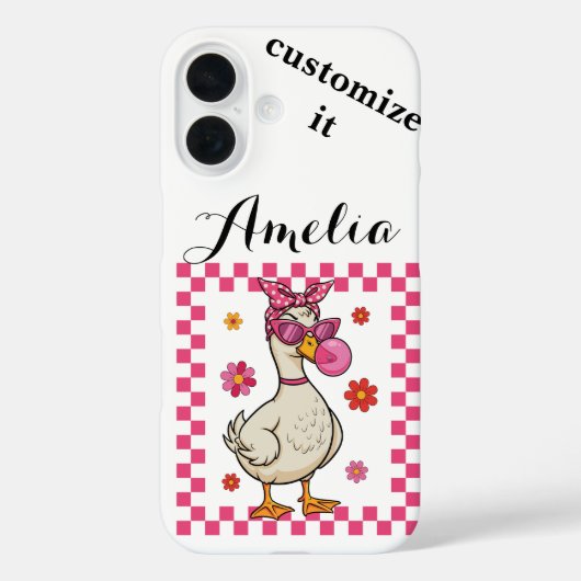 Sassy & Gekke gans Case-Mate iPhone Case (Achterkant)