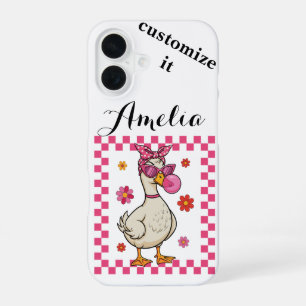 Sassy & Gekke gans iPhone 16 Hoesje