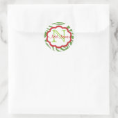 Sassy gepersonaliseerd Kerst sticker (Tas)