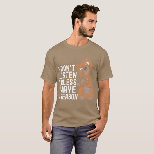 Sassy Ginger Cat Funny Cat Eigenaar vriend T-shirt (Voorkant volledig)