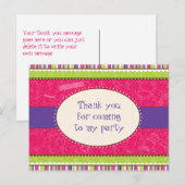 Sassy Girl Bedankt Briefkaart (Voorkant / Achterkant)