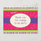 Sassy Girl Bedankt Briefkaart (Voorkant)