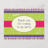 Sassy Girl Bedankt Briefkaart (Voorkant)