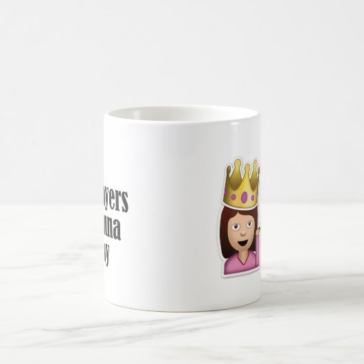 Sassy Girl Emoji - Spelers spelen Koffiemok (Center)