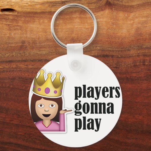 Sassy Girl Emoji - Spelers spelen Sleutelhanger (Voorkant)