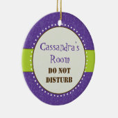 Sassy Girl Room Sign Ornament (Rechts)