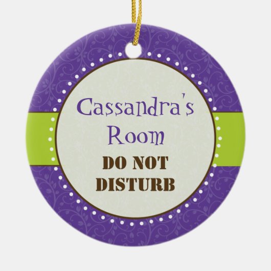 Sassy Girl Room Sign Ornament (Voorkant)