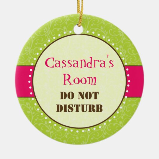 Sassy Girl Room Sign Ornament (Voorkant)