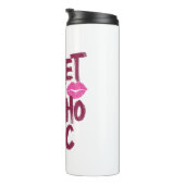 Sassy Girly Humor with Pink Lips Thermosbeker (Geroteerd rechts)