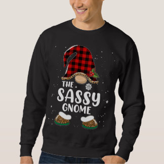 Sassy Gnome Buffalo Pset Matching Family Christma Trui