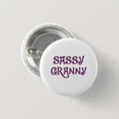 Sassy Granny Grandmoeder Ronde Button 3,2 Cm (Voorkant /achterkant)