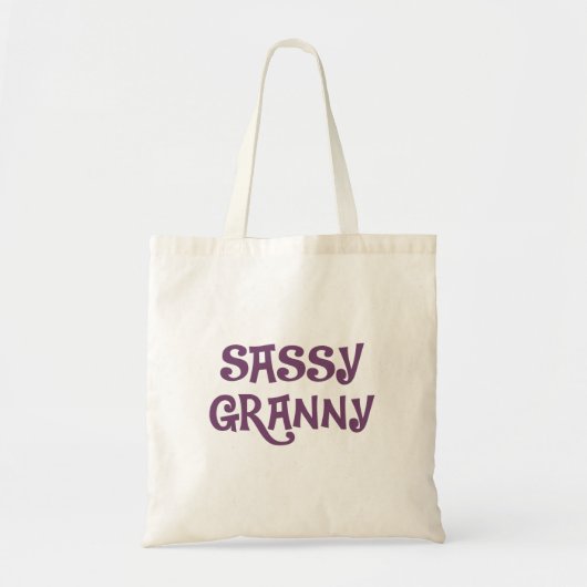 Sassy Granny Grandmoeder Tote Bag (Voorkant)