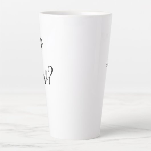 Sassy Greeting Latte Mok (Voorkant)