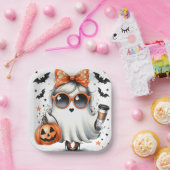 Sassy Halloween Ghost / Party Papieren Bordje (Feest)