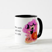 Sassy Halloween-heks met kat Mok (Voorkant rechts)