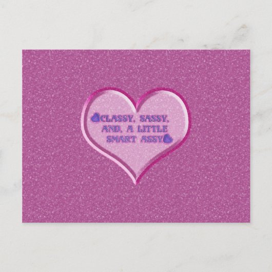 Sassy Heart Briefkaart (Voorkant)